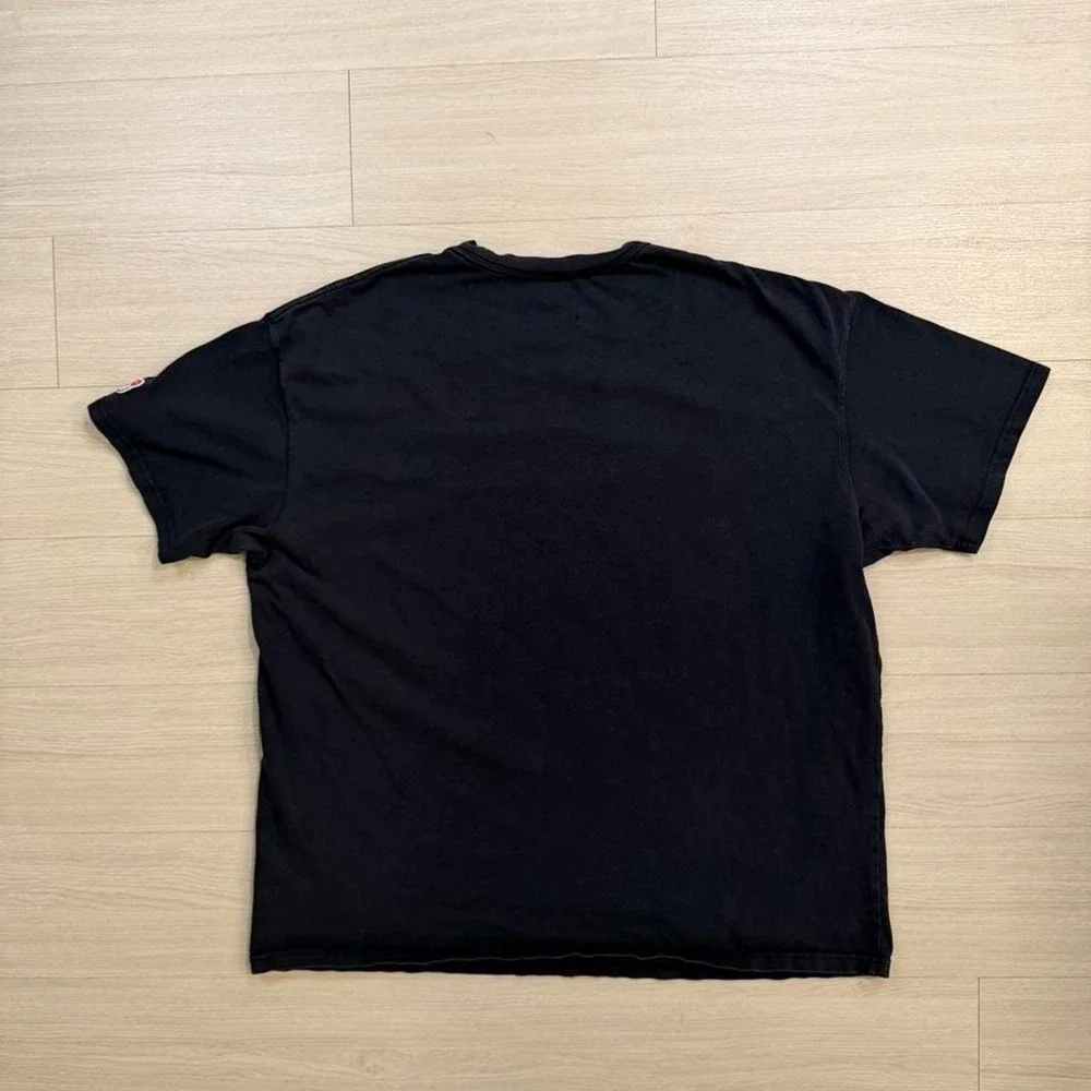 Nike! Airmoji Script Black Short Sleeve Shirt Mens Size XXL Basic Gym